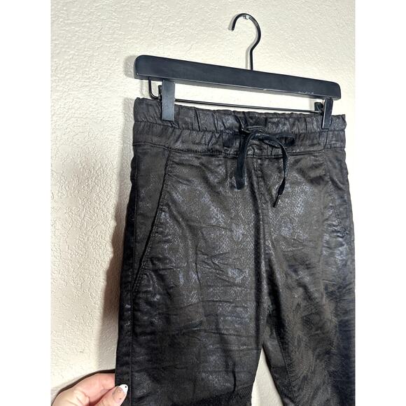 Bevy Flog Shely Drawstring Pants | Black Python SIze 25 - Picture 3 of 10